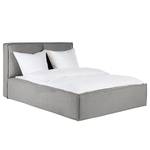 Gestoffeerd bed KINX geweven stof - 140 x 200cm - Grijs - Stof KINX: Grijs - 140 x 200cm