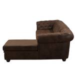 Ecksofa Torquay Antiklederoptik - Vintage Cognac - Longchair davorstehend rechts