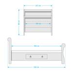 Bed Cenan massief grenenhout