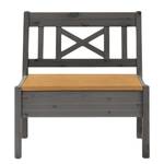 Banc Fjord sans accoudoirs Pin massif - Epicéa gris / Epicéa lessivé - Largeur : 84 cm