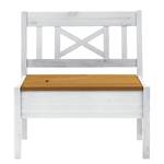 Banc Fjord sans accoudoirs Pin massif - Epicéa blanc / Epicéa lessivé - Largeur : 84 cm