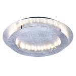 LED-plafondlamp Nevis Leaf I ijzer - 4 lichtbronnen - Zilver - Diameter: 50 cm