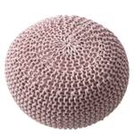 Pouf Hawar Étoffe de coton - Rose bébé