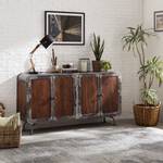 Sideboard Wharton II Akazie teilmassiv / Stahl