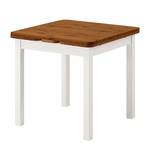 Table extensible Karley Pin massif - Epicéa blanc / Epicéa ambre jaune - 77 x 77 cm