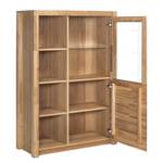 Highboard Majona I deels massief wild eikenhout/metaal - wild eikenhout/zilverkleurig - Wild eikenhout