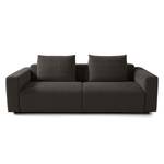 3-Sitzer Sofa FINNY Webstoff Saia: Schwarz-Braun - Sitztiefenverstellung