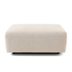 Gestoffeerde hocker FINNY geweven stof - Geweven stof Saia: Beige