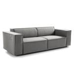 2,5-Sitzer Sofa KINX Webstoff Milan: Hellgrau - Sitztiefenverstellung
