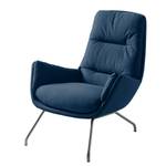 Sessel Garbo VI Webstoff Anda II: Blau - Chrom matt