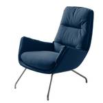 Sessel Garbo VI Webstoff Anda II: Blau - Chrom matt