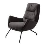 Fauteuil Garbo VI Tissu - Tissu Anda II : Anthracite - Noir