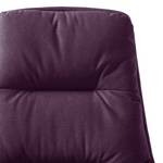 Sessel GARBO mit Kreuzfuß Webstoff - Webstoff Anda II: Violett - Chrom glänzend
