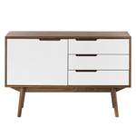 Commode Ledger Blanc / Noyer