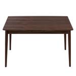 Table extensible Arvid Partiellement en noyer massif - Noyer - Placage noyer véritable - Largeur : 122 cm - Marron