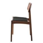 Chaises Oreana (lot de 2) Feutre - Bois de noyer / Noir