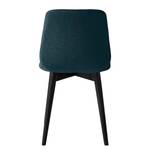 Gestoffeerde stoelen Wilga II (set van2) geweven stof - Eik - Jeansblauw