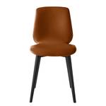 Gestoffeerde stoelen Wilga IV (set van2) echt leer - Eik - Cognackleurig