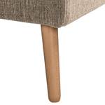 Polsterhocker Croom Webstoff - Webstoff Polia: Cappuccino