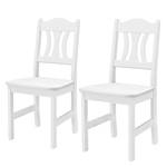 Chaises Bastide (lot de 2) Pin massif - Pin blanc