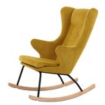 Fauteuil à bascule Warstein Microfibre - Jaune moutarde - Jaune moutarde