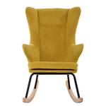 Fauteuil à bascule Warstein Microfibre - Jaune moutarde - Jaune moutarde