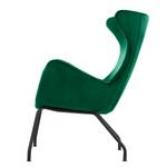 Oorfauteuil Sarria Fluweel - Antiek groen