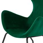 Oorfauteuil Sarria Fluweel - Antiek groen