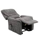 Relaxfauteuil Sasina (met opstahulp) microvezel - donkergrijs