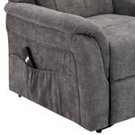 Fauteuil de relaxation Sasina Microfibre - Gris foncé