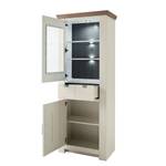 Vitrine Maquili Partiellement en pin massif - Pin blanc / Pin taupe