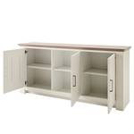 Dressoir Maquili deels massief grenenhout - wit grenenhout/taupe grenenhout