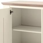 Dressoir Maquili deels massief grenenhout - wit grenenhout/taupe grenenhout