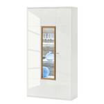 Armoire vitrine Ledigos III Blanc brillant / Blanc