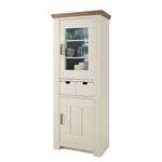 Vitrine Maquili Partiellement en pin massif - Pin blanc / Pin taupe