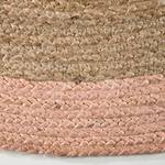 Juten vloerkleed Luxor jute - beige/roze