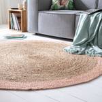 Juteteppich Luxor Jute - Beige / Rosa