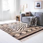 Tapis en jute Berenike Jute - Beige / Noir