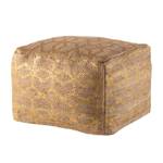 Pouf Karatschi Jute - Beige / Doré