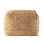 Pouf Karatschi Jute - Beige / Gold