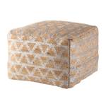 Pouf Puri Jute - Beige / Silber