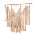 Wandbehang Ibiza Baumwollstoff / Kiefer massiv - Hellbeige / Kiefer