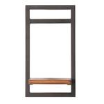 Open wandkast MANCHESTER Massief acaciahout/metaal - acaciahout/antracietkleurig - 22 x 40 cm