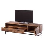 Tv-meubel Grasby I oud pijnboomhout/metaal - donker pijnboomhout/zwart