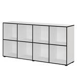 Sideboard Bianconero blanc avec bords noirs