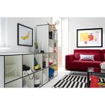 Sideboard Bianconero blanc avec bords noirs