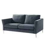 Sofa Mirabela (2-Sitzer) Strukturstoff - Graublau