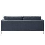 Sofa Mirabela (3-Sitzer) Strukturstoff - Graublau