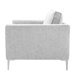 Fauteuil Mirabela structuurstof - Platinakleurig - Platinakleurig