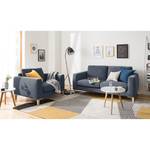 Fauteuil Berilo Tissu structuré - Gris bleu - Gris bleu